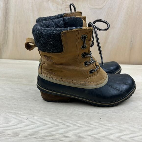 Sorel Women's Duck Boots Leather & Wool Upper (7.5) - Picture 3 of 8